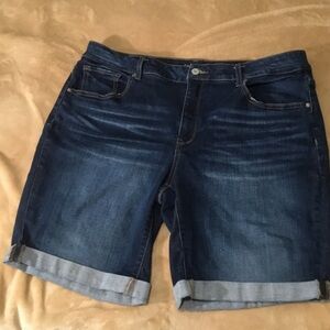 Time and Tru Dark Blue Jean Shorts